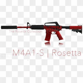 A Black Natural Decal, Hand Drawn Finished Off With - Cs Go M4a1 Png, Transparent Png - m4a1 png