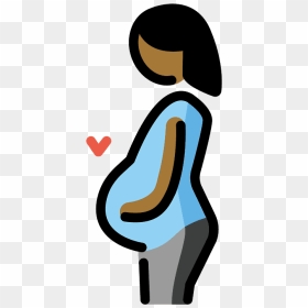 Pregnant Woman Emoji Clipart - Emoji, HD Png Download - pregnant png