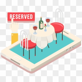 Transparent Booking Icon Png - Restaurant Reservation Clipart, Png Download - restaurant icon png