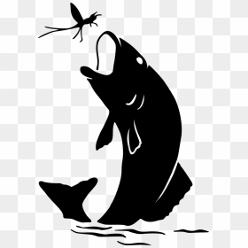 Fishing Silhouette Clip Art, HD Png Download - jumping png