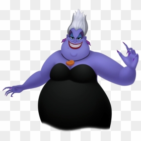 Ursula Kingdom Hearts Clipart , Png Download - Fat Purple Cartoon Character, Transparent Png - ursula png