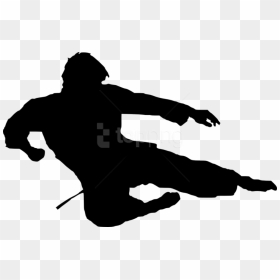Free Png Karate Silhouette Png Images Transparent - Silhouette Karate, Png Download - jumping png