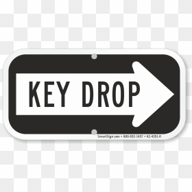 Key Drop Sign, HD Png Download - arrow sign png