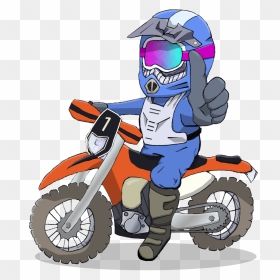 Cartoon Dirt Bike Rider , Png Download - Dirt Bike Cartoon Png, Transparent Png - bike rider png