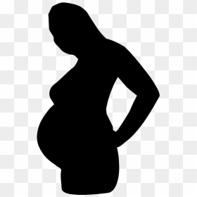 Pregnant Woman Silhouette, HD Png Download - pregnant png
