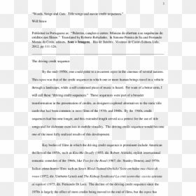 Document, HD Png Download - movie credits png