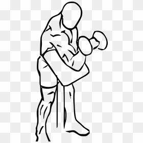 Preacher Drawing At Getdrawings - Free Gym Exercise Drawing, HD Png Download - preacher png