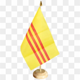 Vietnam Old Table Flag - Triangle, HD Png Download - vietnam flag png