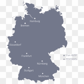 Ausy Germany - Dusseldorf In Germany Map, HD Png Download - germany png