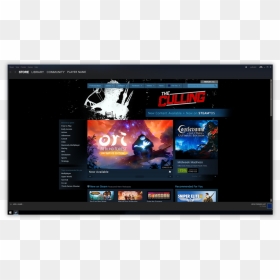Steam Homepage - Led-backlit Lcd Display, HD Png Download - steam.png