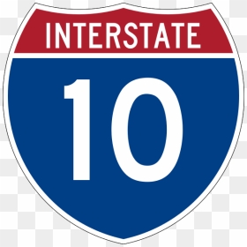 Interstate 10 Logo, HD Png Download - interstate sign png