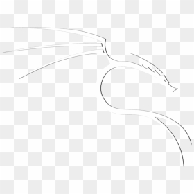 Kali Linux Logo Transparent - Line Art, HD Png Download - linux logo png