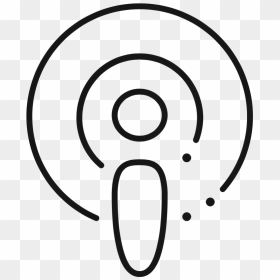 Line Art, HD Png Download - podcast icon png