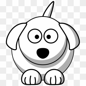 Outline Cartoon Dog Face, HD Png Download - dog outline png