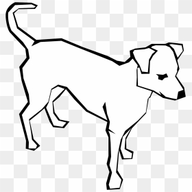Dog Outlines White Clipart Png, Transparent Png - dog outline png