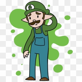 Transparent Luigi Hat Png - Cartoon, Png Download - luigi hat png
