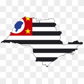 Flag Map Of Sao - Estado São Paulo, HD Png Download - sao png