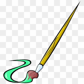 Beak Paintbrush Line Clip Art - Paint Brush Clip Art, HD Png Download - brush line png