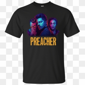 Preacher Season 2 Comic Book Cult Tv Show T Shirt,tank - T-shirt, HD Png Download - preacher png