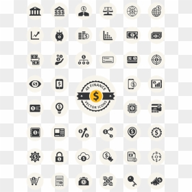 Finance Icons Vector Set - Circle, HD Png Download - finance icon png