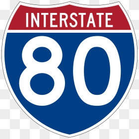 Interstate 80 Logo Png, Transparent Png - interstate sign png