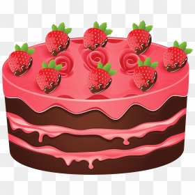 Dessert Clipart Strawberry Shortcake Dessert - Cake Clipart, HD Png Download - strawberry shortcake png