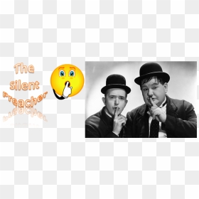 The Silent Preacher - Laurel And Hardy, HD Png Download - preacher png