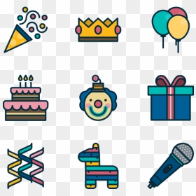 Birthday Icons With Transparent Background, HD Png Download - birthday icon png