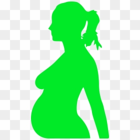 Pregnancy Woman Ovulation Clip Art - Silhouette Of Pregnant Woman Svg, HD Png Download - pregnant png