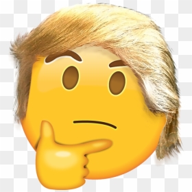Trump Think, Trump Thonk - Transparent Thinking Face Emoji Png, Png Download - thonk png