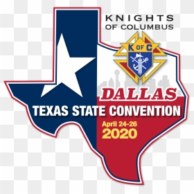 Tkofc Logo State Convention Dallas 2020 V2 - Knights Of Columbus Emblem, HD Png Download - knights of columbus logo png