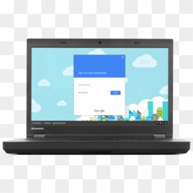 Computer Clip Chromebook - Chrome Os Cloudready, HD Png Download - chromebook png