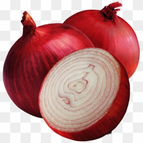 Two Onions And Half An Onion - Red Onion, HD Png Download - onions png
