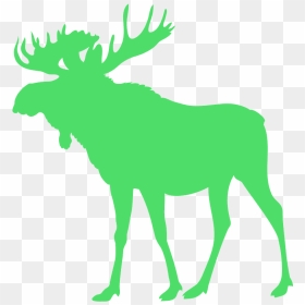 Moose Silhouette Free, HD Png Download - moose silhouette png