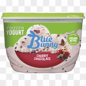 Cherry chocolate Frozen Yogurt - Blue Bunny Frozen Yogurt Vanilla Bean, HD Png Download - frozen yogurt png