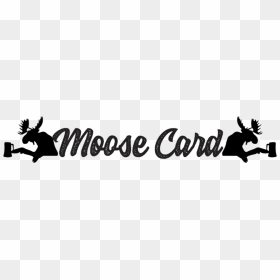Moosecardhudson - Silhouette, HD Png Download - moose silhouette png
