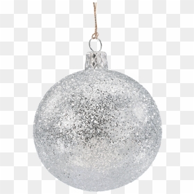 Transparent Silver Glitter Png - Christmas Ornament, Png Download - silver sparkle png