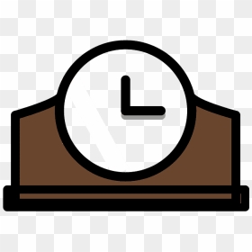 Mantelpiece Clock Emoji Clipart, HD Png Download - clock emoji png