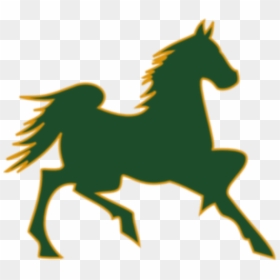 Green Mustang Clipart - Mascot For Cal Poly, HD Png Download - mustang logo png