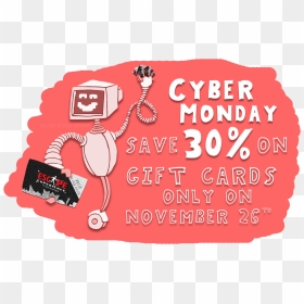 Up To 51% Off Black Friday Week - Cartoon, HD Png Download - cyber monday png