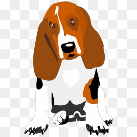 Basset Hound Cartoon Images Free, HD Png Download - dog ears png