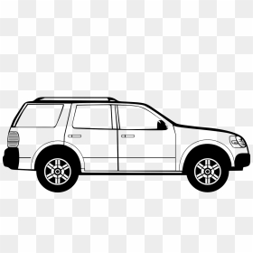 Car Side View Clipart, HD Png Download - suv png