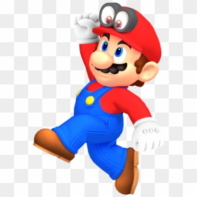 Transparent Mario Jumping Png - Mario Odyssey Mario Transparent, Png Download - mario jumping png