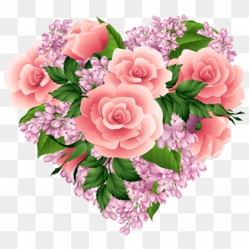 Vintage Diy, Vintage Roses, Flower Clipart, Printable - Floral Heart Clip Art, HD Png Download - vintage rose png