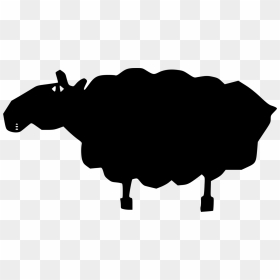 Sheep, HD Png Download - moose silhouette png