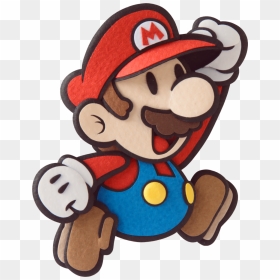 Paper Mario Sticker Star Mario, HD Png Download - mario jumping png