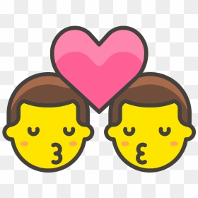 Man, Man Emoji Clipart - Kiss Icon, HD Png Download - kissing emoji png