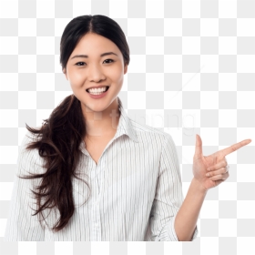 Free Png Download Women Pointing Right Png Images Background - Pointing Right Png, Transparent Png - pointing png
