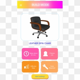 Transparent Futuristic Building Png - Office Chair, Png Download - office chair png
