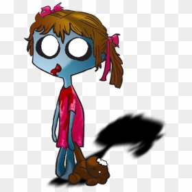 Zombie Clipart Girl Zombie - Zombie Girl Png Cartoon, Transparent Png - zombie girl png